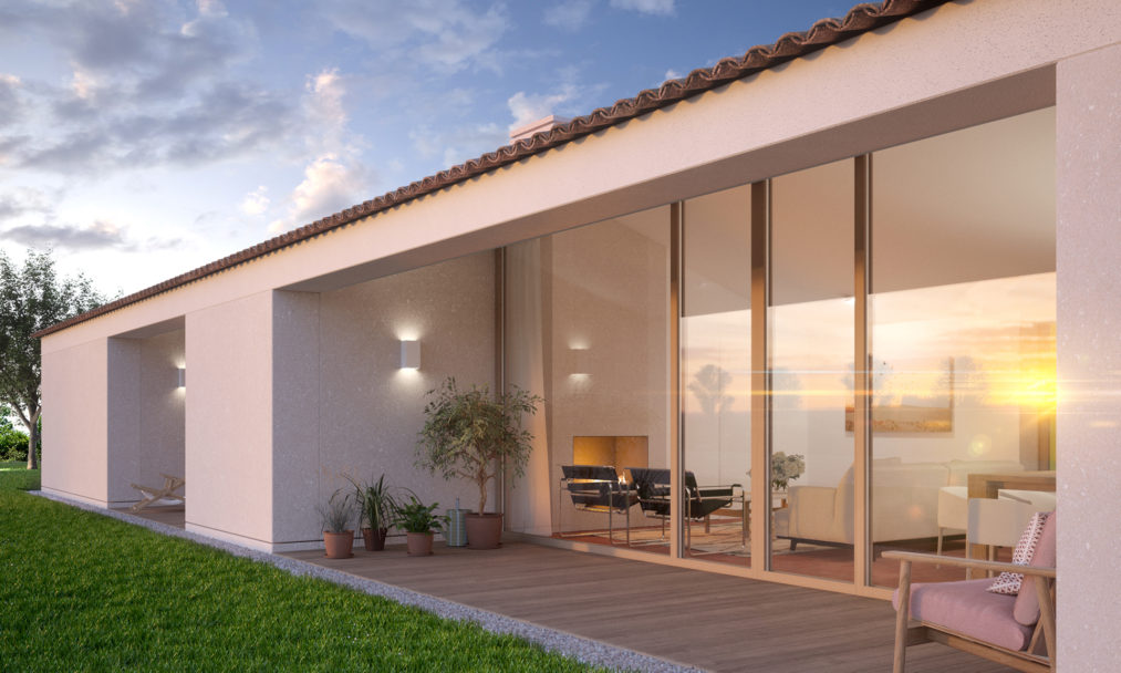 progetto per villa di lusso portico