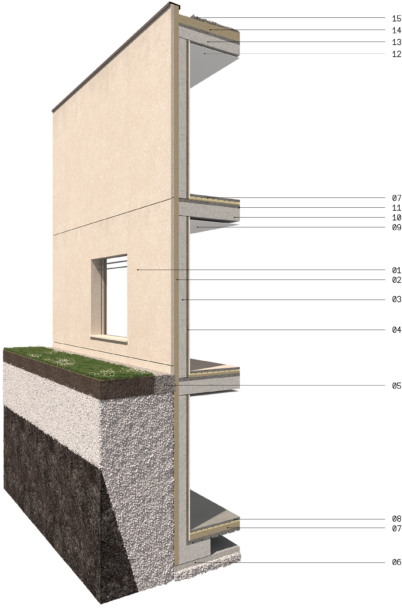 sistema costruttivo per ville di lusso